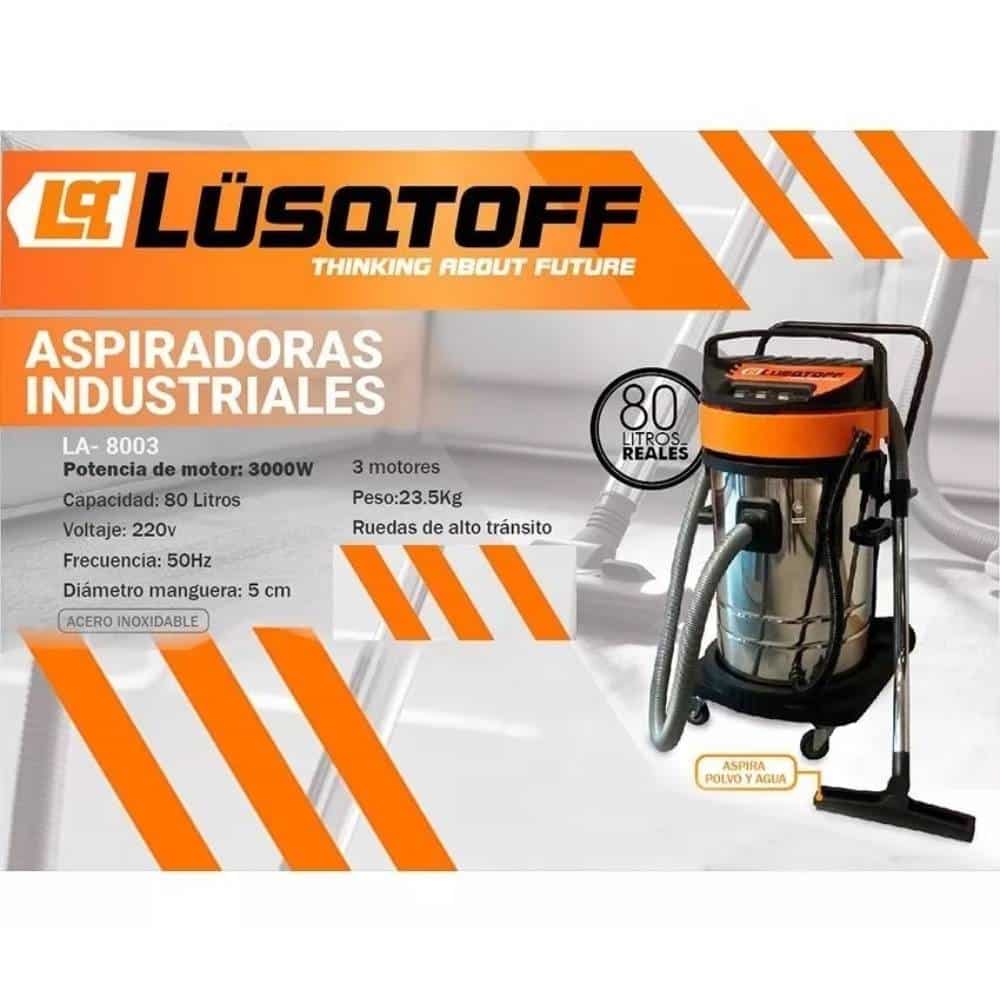 Aspiradora Industrial 3000w 80 Litros 3 Motores Lusqtoff