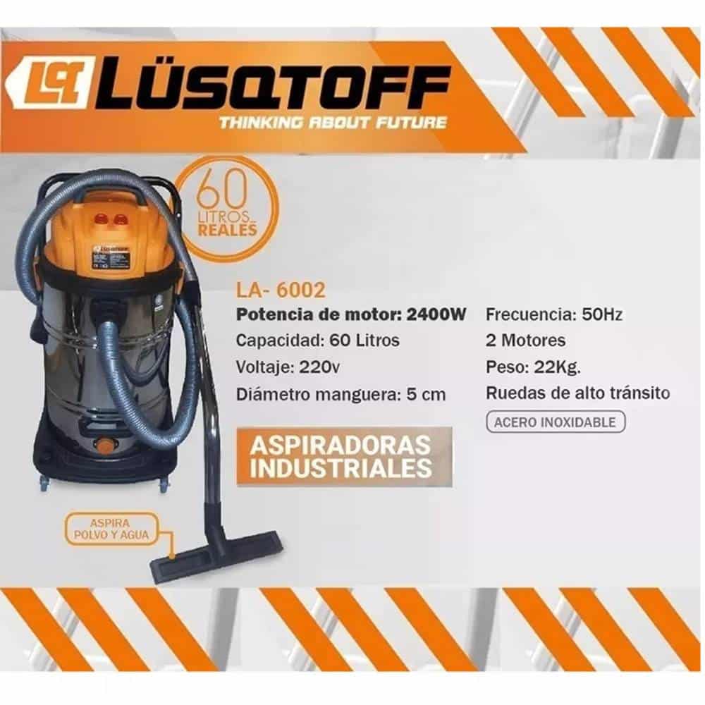 Aspiradora Industrial 2400w 60 Litros Lusqtoff