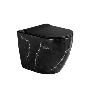 Inodoro Corto Pietra Negro Marquina