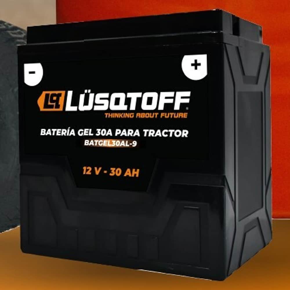 Bateria 30ah-12v.Gel Para Tractor Lusqtoff