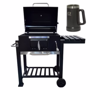Combo Parrilla Portátil + Vaso Chopero Lusqtoff