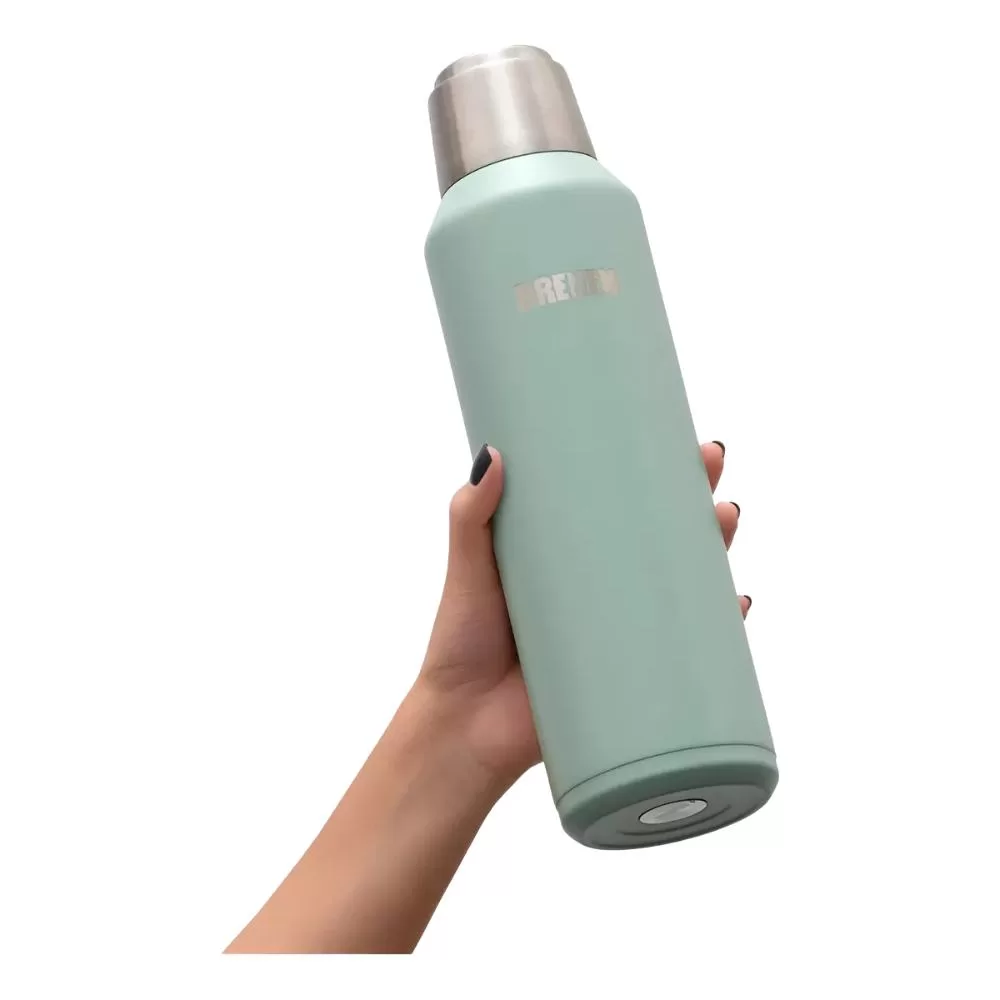 Termo Verde 1 Litro Acero Inoxidable Pico Cebador Bremen