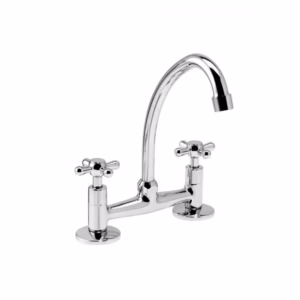 Grifería Cocina Mesada Mezcladora Cruz 2 Llaves Ecow