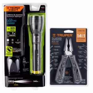 Kit Linterna Recargable +Pinza Multiuso Lusqtoff