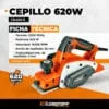 Cepillo Electrico 82mm-620w Lusqtoff