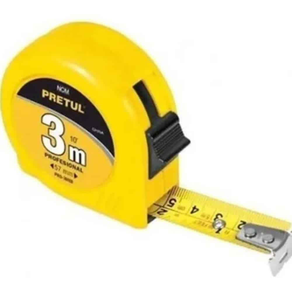 Cinta Metrica 3mts 13mm Pretul Lusqtoff