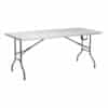 Mesa Y Sillas Para Jardín Plegables 1,80cm Color Blanco Lüsqtoff