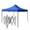 Gazebo Plegable 3x3m Armazón Hierro Azul