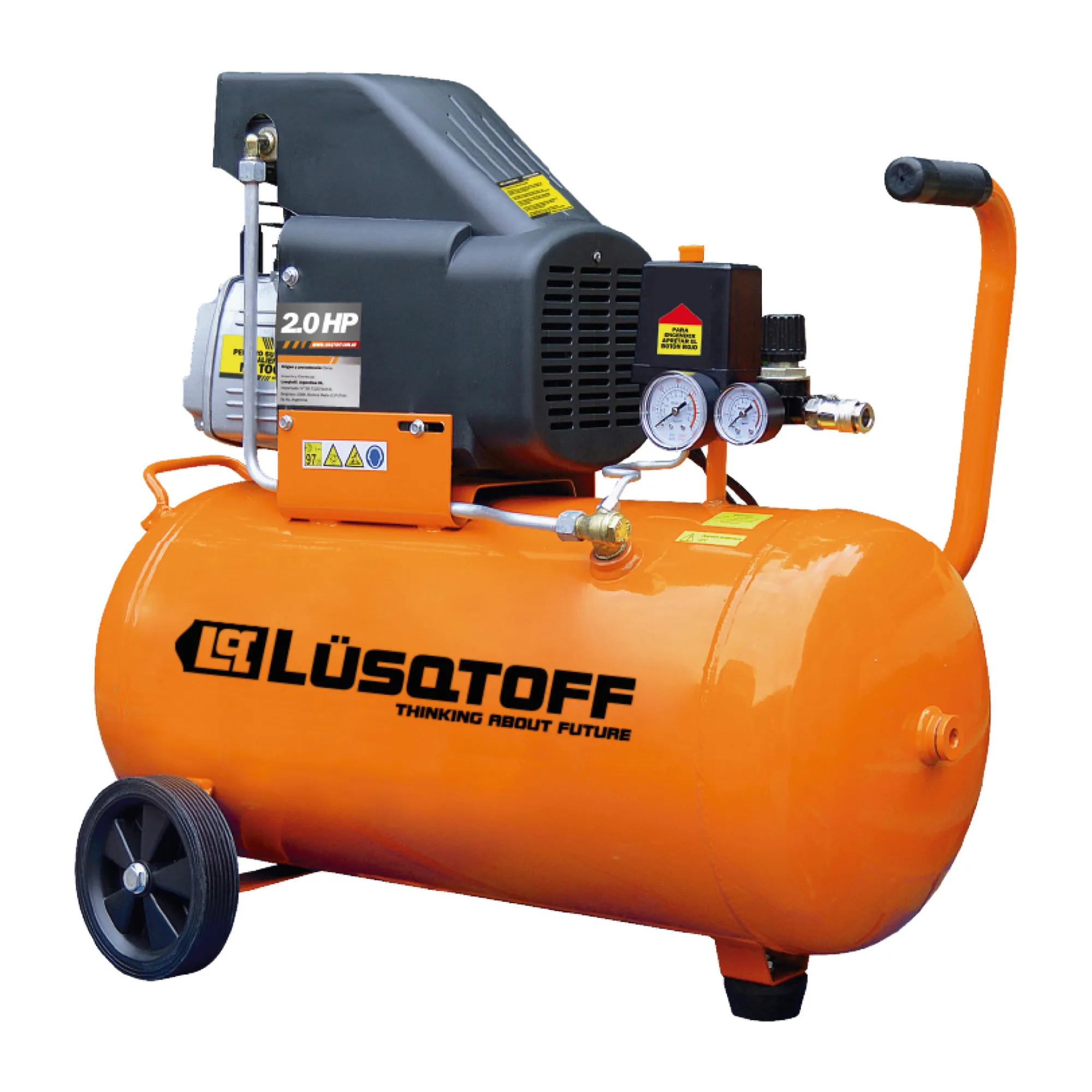 Compresor 25L 2Hp 220V Con Kit Lusqtoff
