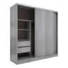 Placard Corredizo 1.82 2 Puertas 3 Cajones Jacaranda Orlandi