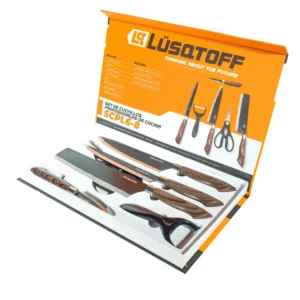 Set De 6 Cuchillos De Cocina Profecional Lusqtoff