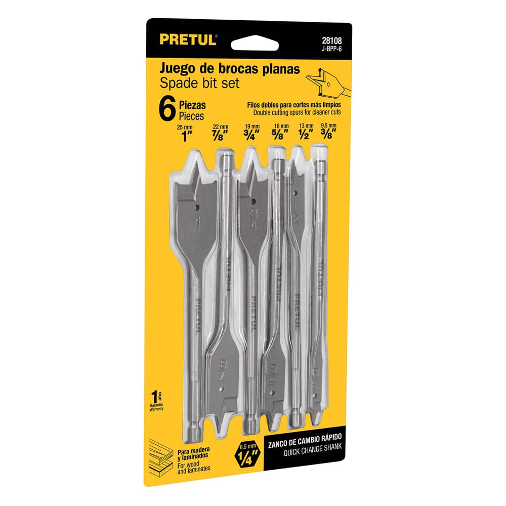 Set Brocas Paleta 6 piezas Pretul