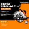 Sierra Circular 185mm 1500w Lusqtoff
