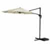 Sombrilla 300cm Blanca Negra Reforzada Regulable Lusqtoff