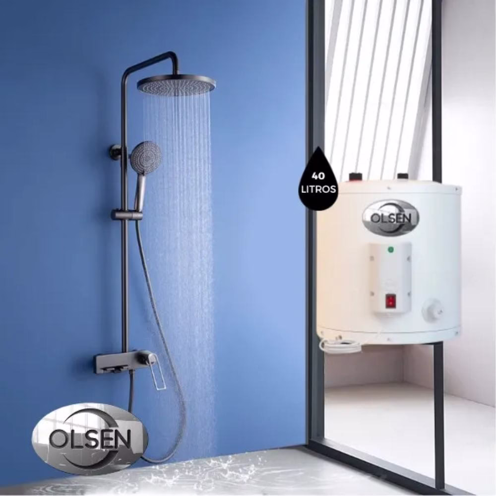 Termotanque Eléctrico 40 Litros 1500w Carga Superior Olsen