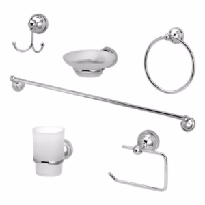 Set Accesorios De Baño 6 Piezas Linea 8000 Peirano