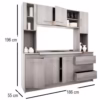 Cocina 1.8 Completa Con Mesada 1.2 Jacaranda Orlandi