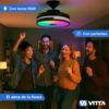 Ventilador De Techo Retractil Con luz Rgb Y Parlante Vitta