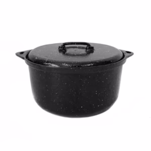 Cacerola De Fundición 8 Litros Enlozada Con Tapa Bermon