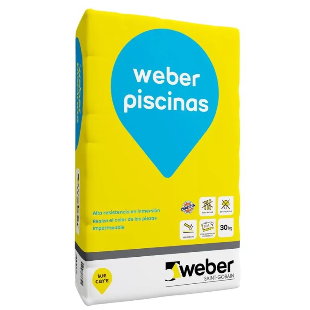 Pegamento piscinas blanco Weber