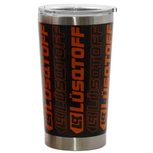 Vaso Térmico Con Tapa Negro Lusqtoff