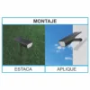 Estaca Solar Led Para Exterior Luz Fria Sica