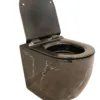 Inodoro Corto Pietra Negro Marquina