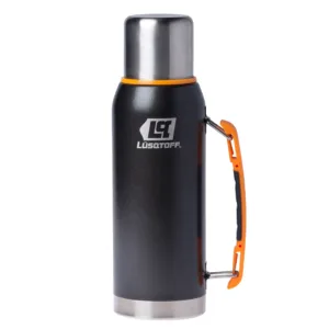 Termo de Acero Inoxidable Negro 1lts